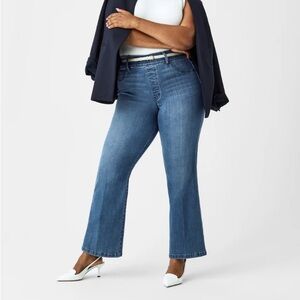 Spanx Kick Flare Jeans in vintage indigo size 1x